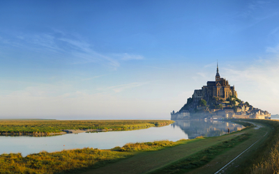 Mont Saint-Michel in der Normandie, Frankreich