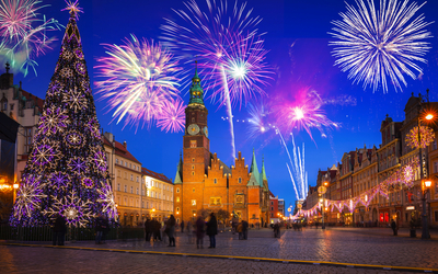 Weihnachtsmarkt in Breslau, Polen