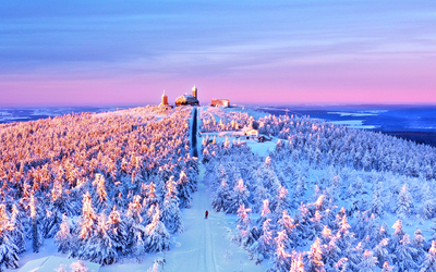 Winter auf dem Fichtelberg