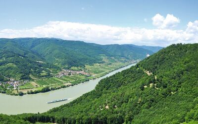 Panorama Burgruine Aggstein (Wachau)