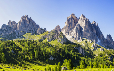Blick auf die Dolomiten 